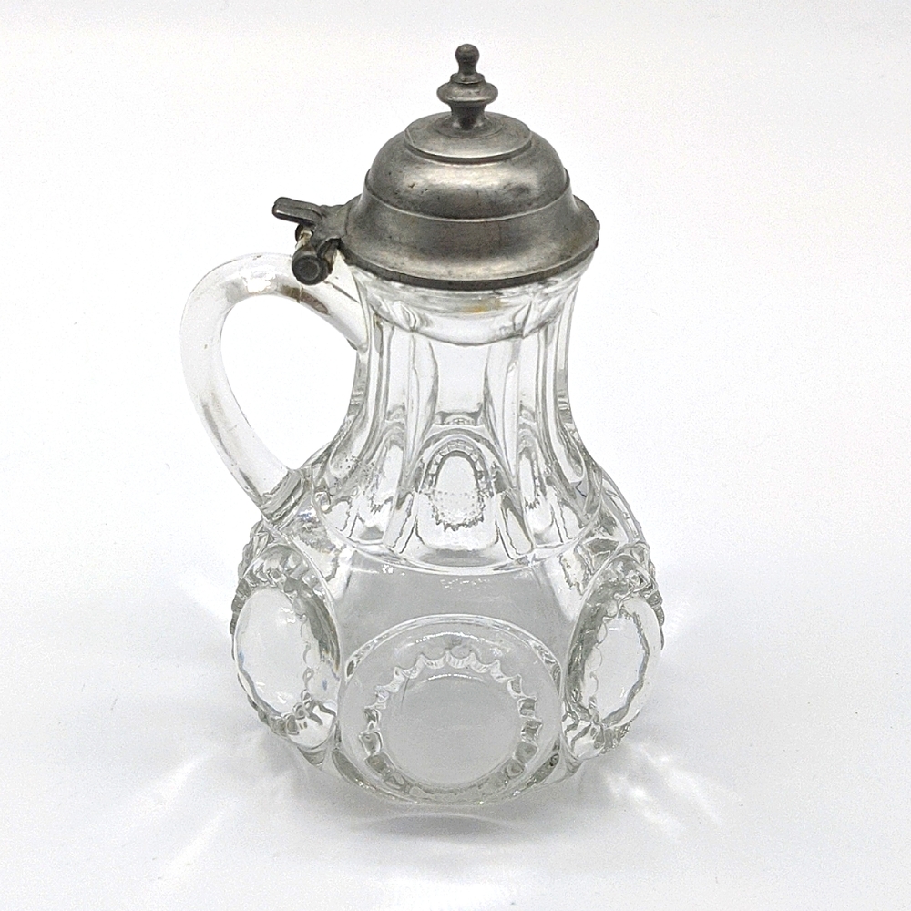 Antique Victorian syrup pitcher glass